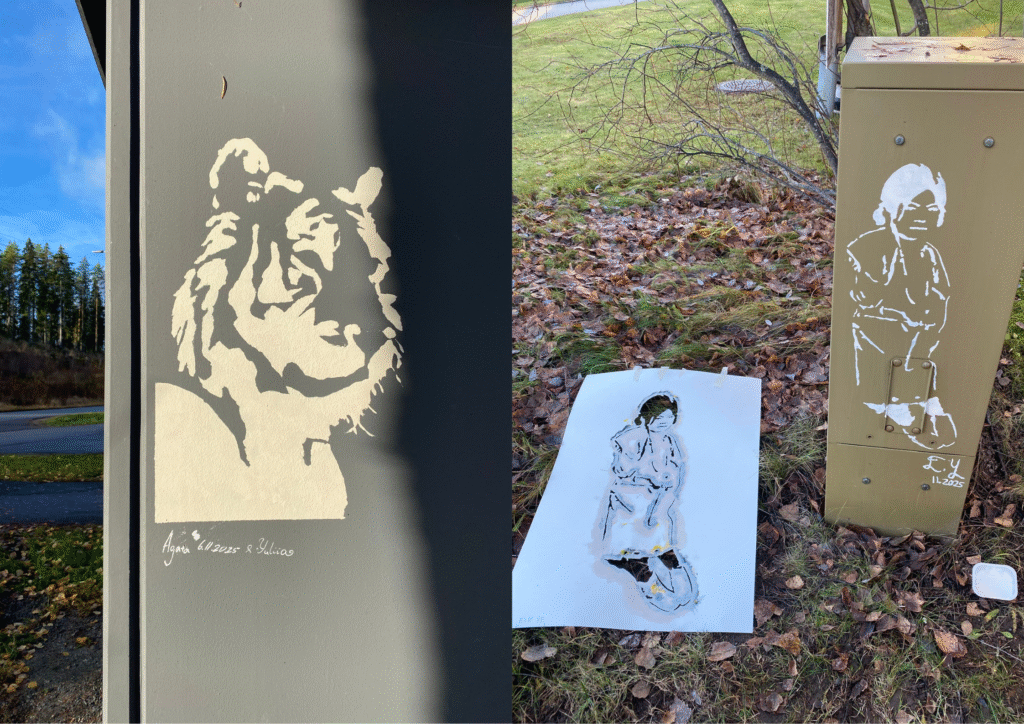 Huhtasuon taide - Kangasvuorentie 22 ja Nevakatu 4